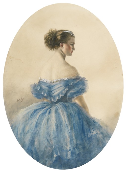 Portrait of Princess Anna zu Sayn-Wittgenstein from Mihaly von Zichy
