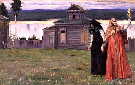 In a Secluded Monastery from Mikhail Vasilievich Nesterov
