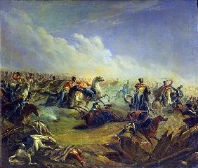 The Guard hussars attacking near Warsaw on August 26th, 1831
