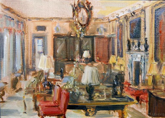 Drawing Room, Aske Hall, North Yorkshire (oil on canvas)  from Miranda  Legard