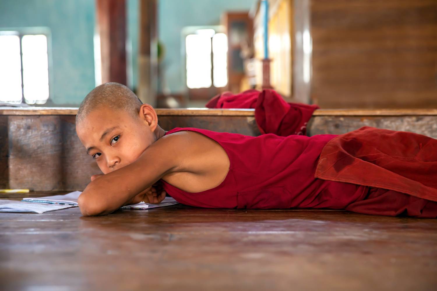 Buddhistischer Mönch in Myanmar, Asien from Miro May