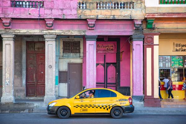 Taxi in Havana, Cuba. Street in Havanna, Kuba. from Miro May