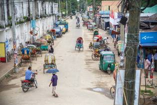 Street in Bangladesch, Asien