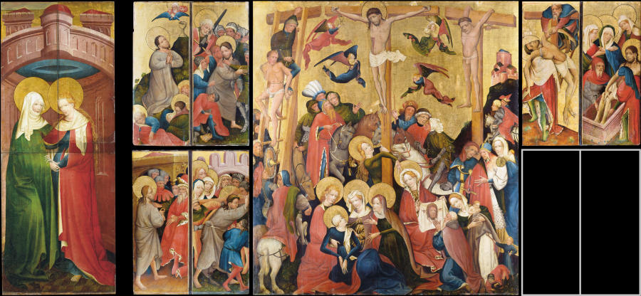 Crucifixion Altarpiece, so-called St. Peter’s Church Altarpiece from Mittelrheinischer Meister um 1420