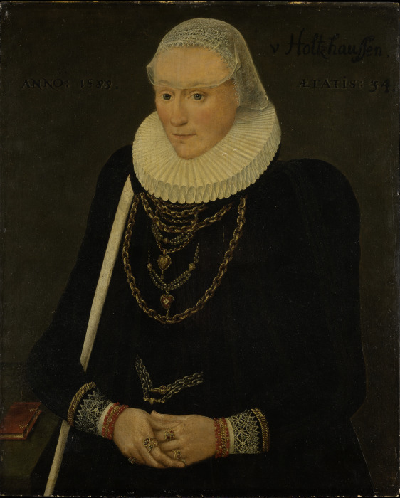 Portrait of Margaretha Völker, née Holzhausen from Mittelrheinischer Meister von 1588
