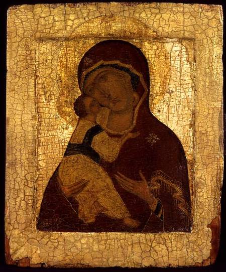 Icon of the Virgin of Vladimir from Moscow school