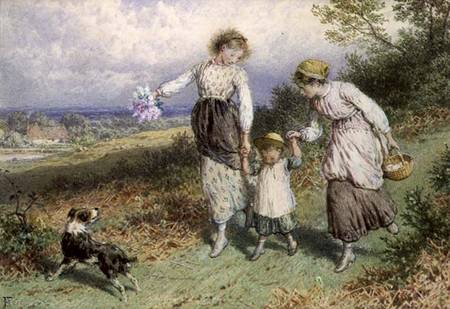 Returning from the Village from Myles Birket Foster