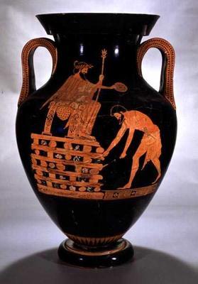Attic red-figure belly amphora depicting Croesus on his Pyre, from Vulci, c.500-490 BC (pottery)