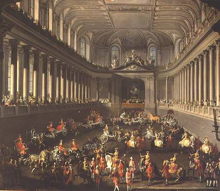 A Cavalcade in the Winter Riding School of the Vienna Hof to celebrate the defeat of the French Army from Mytens School