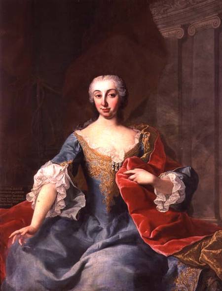 Katherina, Countess Harrach nee Countess Bouqnoy, wife of Count Karl Anton von Harrach from Mytens School