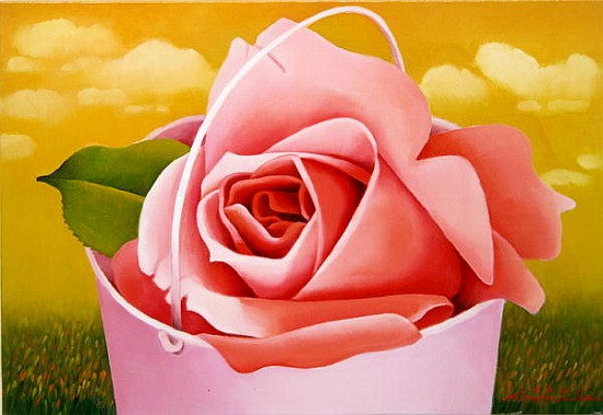The Rose Bucket, 2004 (oil on canvas)  from Myung-Bo  Sim