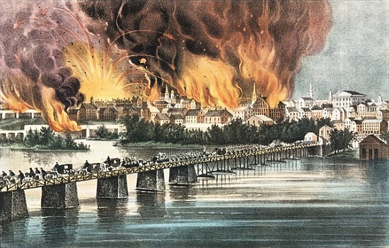 Fall of Richmond 2nd April 1865 from N. Currier