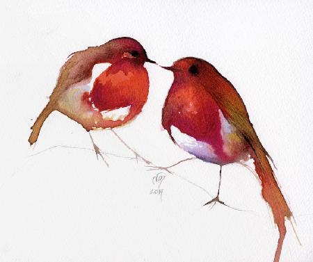 Two Little Ink Birds