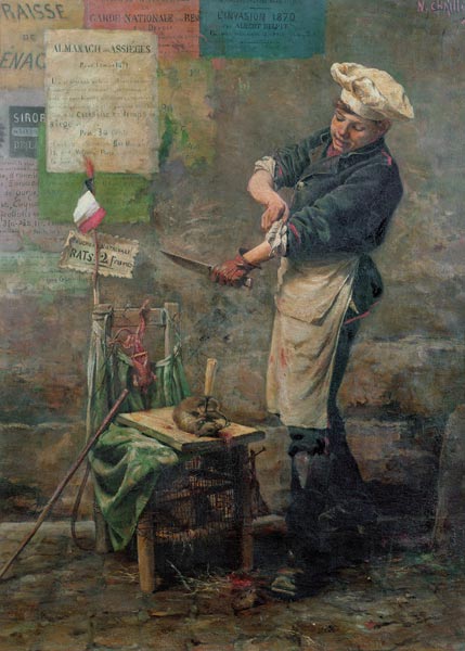 Rat Seller during the Siege of Paris from Narcisse Chaillou
