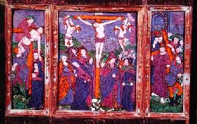 Triptych depicting the Crucifixion, Limousin