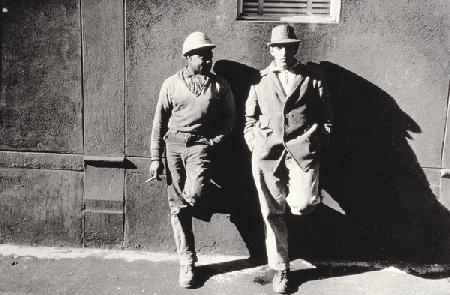 Two Workmen Against a Building, New York City, Untitled 43