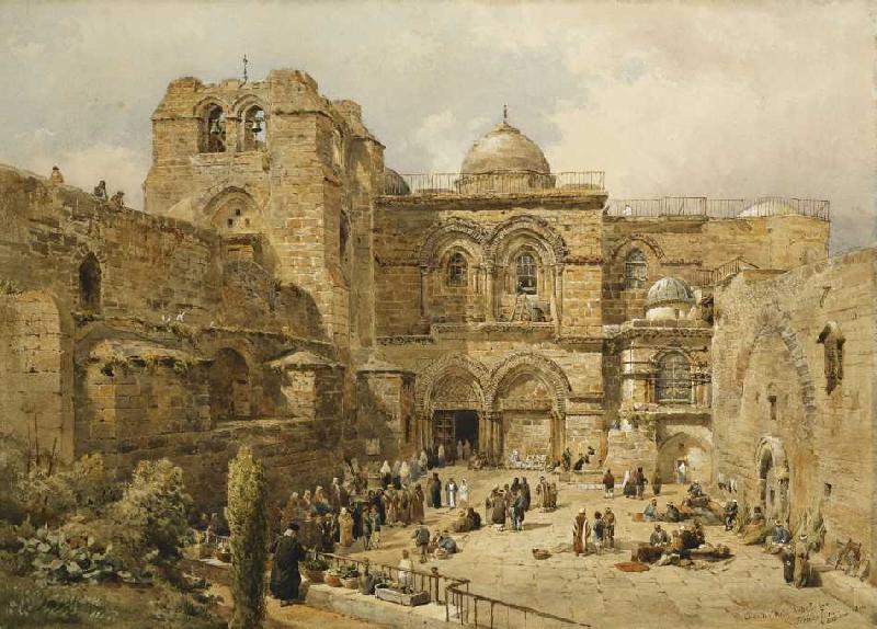 Grabeskirche in Jerusalem from Nathaniel Everett Green