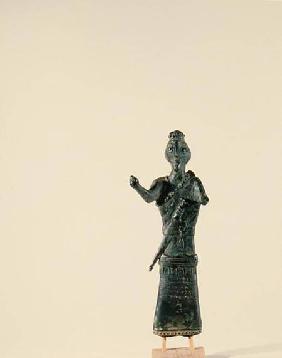 Figurine with sword and quiver and a five-line cuneiform inscription, from Lorestan, Iran