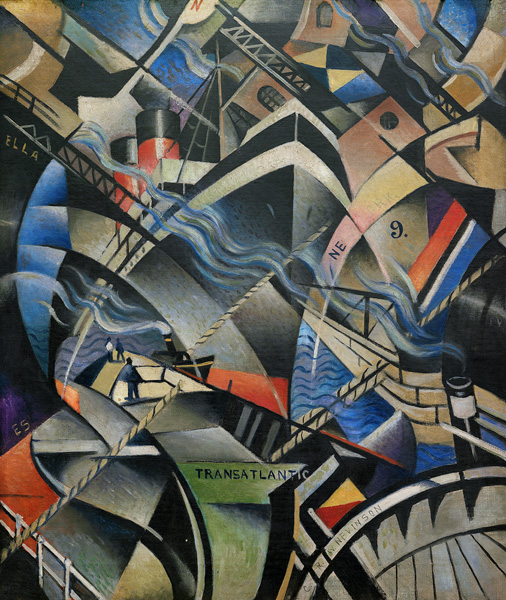 Die Ankunft from Christopher R.W. Nevinson