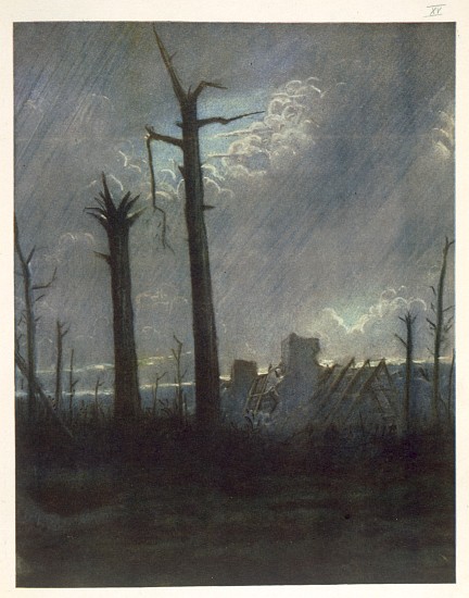 Reclaimed Country, from British Artists at the Front, Continuation of The Western Front from Christopher R.W. Nevinson