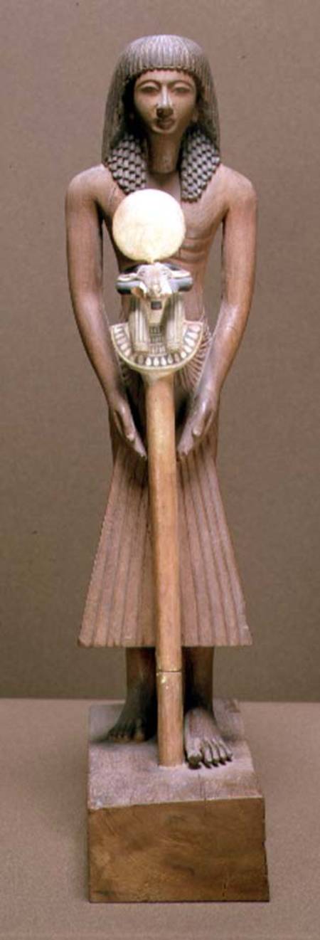 Standard-bearer with ram-headed standard from New Kingdom Egyptian
