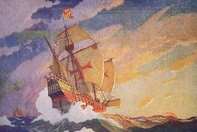 Columbus Crossing the Atlantic