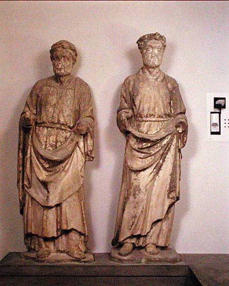 St. Gregory and St. Augustine from Niccolo  di Pietro Lamberti