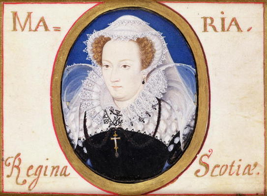 Mary Queen of Scots (1542-87) (gouache on vellum) from Nicholas Hilliard
