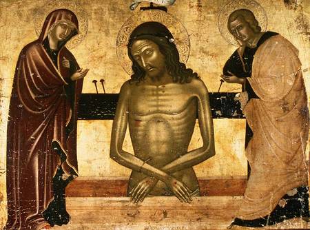 The Agony of Christ with the Virgin and St. John the Baptist c.1489-93 (panel) from Nicola Zafuri