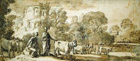 Mercury and Argus with a Herd of Cattle from Nicolaes  Cornelisz Moeyaert