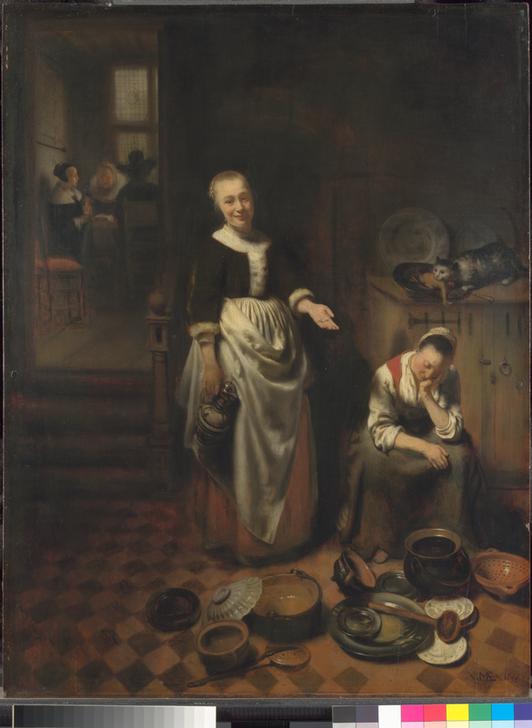 The Idle Servant from Nicolaes Maes