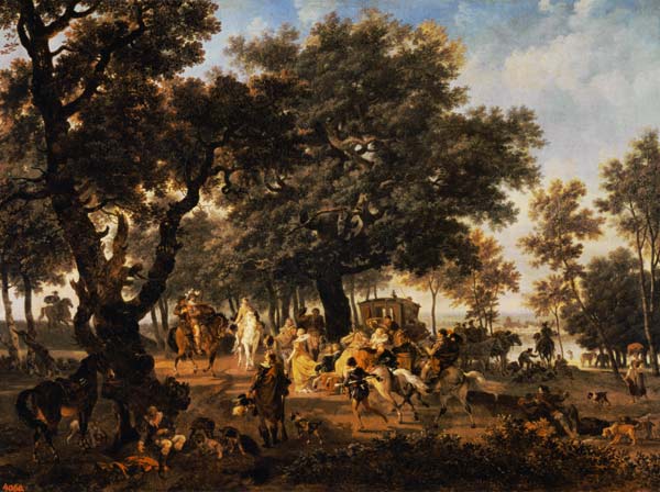 Heinrich IV. on the hunting. from Nicolas Antoine Taunay