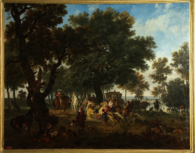 Henri IV and his Suite Hunting from Nicolas Antoine Taunay