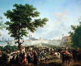 The Entry of Napoleon Bonaparte (1769-1821) and the French Army into Munich, 24th October 1805