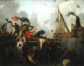 Heroism of the Crew of 'Le Vengeur du Peuple' at the Battle of Ouessant