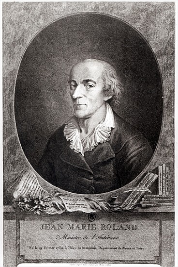 Jean Marie Roland de La Platiere (1734-93) from Nicolas Colibert