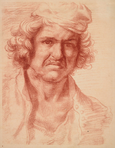 Nicolas Poussin /Self-Portrait/Red Chalk from Nicolas Poussin