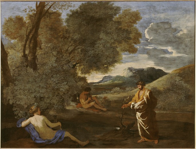 Numa Pompilius and the Nymph Egeria from Nicolas Poussin