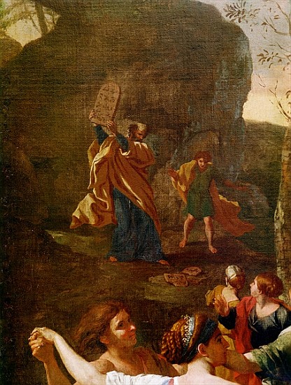 The Adoration of the Golden Calf, before 1634 (detail of 3738) from Nicolas Poussin