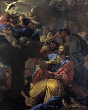 Mary appears to James the Great/ Poussin
