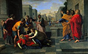 The death of the Saphira. from Nicolas Poussin