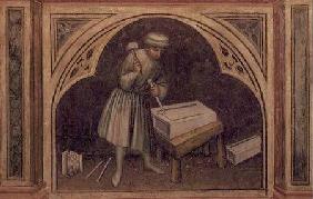 The Stone Cutter, from 'The Working World' cycle after Giotto