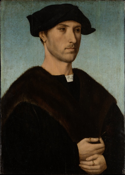 Portrait of a Man with Carnation from Niederländischer Meister um 1515