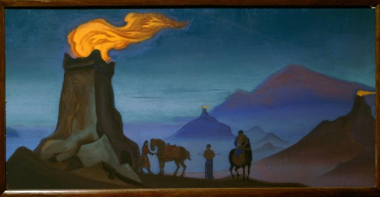 Flame of victory from Nikolai Konstantinow. Roerich