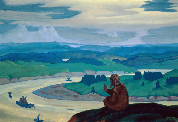 Procopius the Blessed Prays for the Unknown Travelers from Nikolai Konstantinow. Roerich