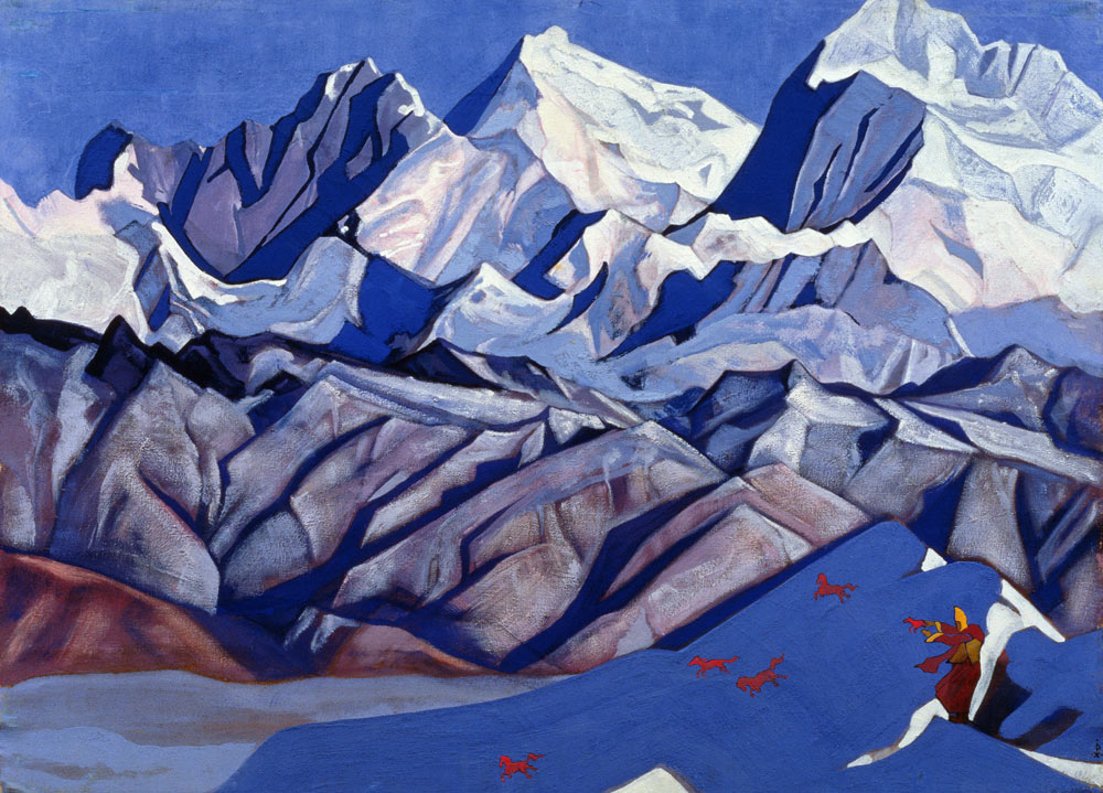 Red Horses from Nikolai Konstantinow. Roerich