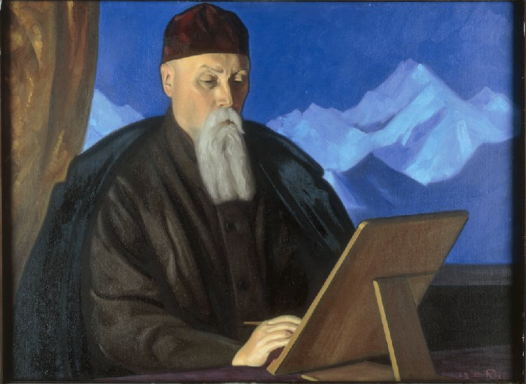 Bildnis des Malers Nicholas Roerich from Nikolai Konstantinow. Roerich