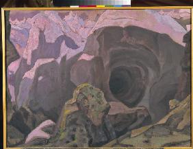 Rondane. Stage design for the theatre play Peer Gynt by H. Ibsen