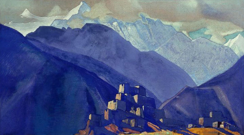 Stranghild. Monastery in the mountains from Nikolai Konstantinow. Roerich