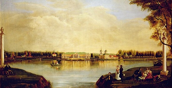 View of the Kuskovo Palace. 1839 from Nikolay Ivanovich Podklyuchnikov